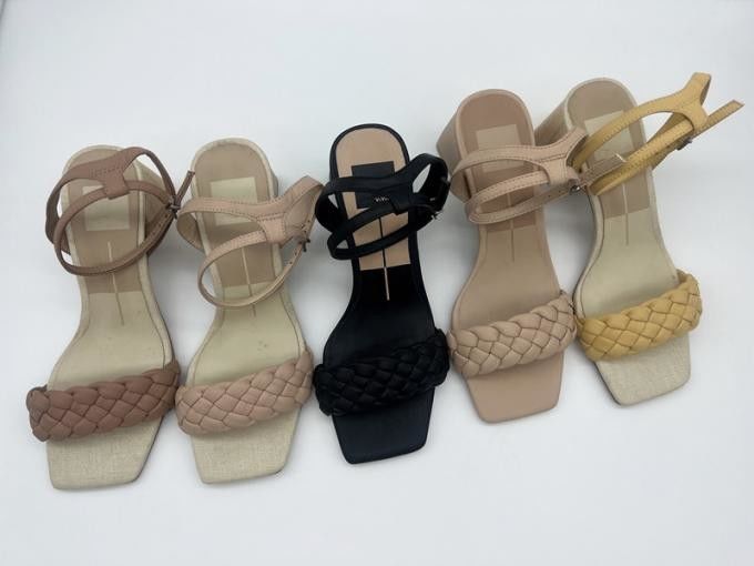 Party-Cocktail-Leder-Frauen-Pumpen-Hälen-Slip-On-Typ für den Frühling-Sommer